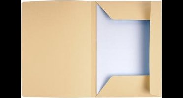 Exacompta SUPER 210 Pak van 50 dossiermappen met 3 kleppen. 24x32cm - Kanariegeel - 235005E