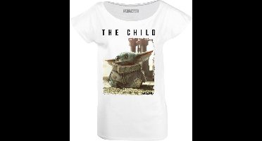 The Mandalorian - White Women's T-shirt The Child Logo - M