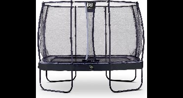 EXIT Elegant Premium Trampoline 214x366cm - met Veiligheidsnet - Rechthoekig - Voor Kinderen - Zwart