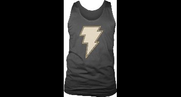 DC Comics Black Adam Tanktop -M- Lightning Logo Zwart