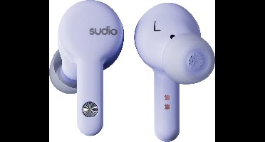 Sudio A2 in-ear true wireless earphones - draadloze oordopjes - met active noice cancellation (ANC) - paars
