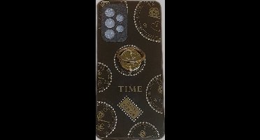 Hoesje Geschikt Voor Samsung Galaxy A53 hoesje Glitter Sparkel Diamond crystal met Horloge print en Ring Houder Zachte Siliconen Bumper – Zwart