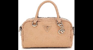 GUESS Handtas Schoudertas Cresidia Small Satchel Beige Lichtbruin
