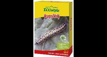ECOstyle RupsVrij - Bestrijdt Insecten Effectief - Voor Sier- Moes- en Fruittuin - Voorkomt Vraatschade - 100m2 3x2.5 gr