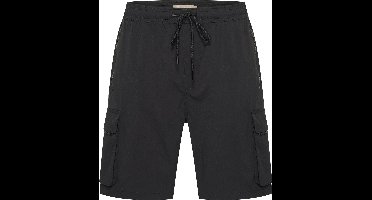 Mario Russo Cargo Short Zeno - Korte broek heren met zakken - Cargo broeken - Shorts heren - Wandelbroek - Werkbroek - Zwart