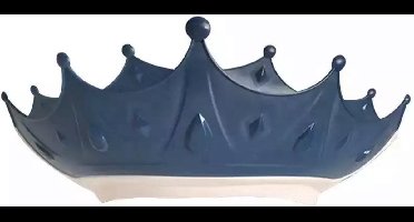 New Age Devi - Verstelbaar Kinder Douchekapje - Blauw - Siliconen - Bad Douche - Kroon