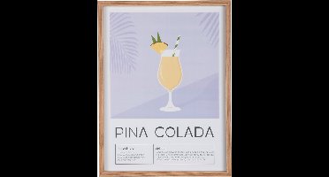 Present Time - Wall Art Pina Colada - Zachtpaars