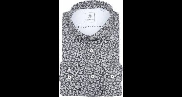 Blue Industry Overhemd Print Grijs - Maat 38 - Heren - Overhemden Casual