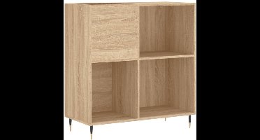Zylo® Platenspeler Kast - Platenspeler Meubel - Ip Kast - 85x38x89cm - Sonoma Eik