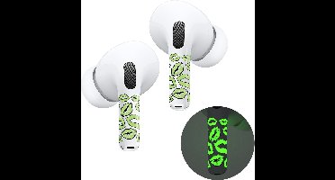 Airpods Stickers Geschikt voor Airpods Pro / 2 Pro stickers Glow in the Dark Lips - AirPods Pro 2nd Generation Sticker Gloed in het donker- Ntech