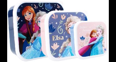 Vadobag Frozen Snackbox en Fruitdoos Blauw en Roze - 3in1