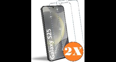 Screenprotector geschikt voor Samsung S25 - gehard glas Tempered Glass S25 / S24 - 2 Stuks