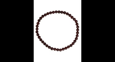 Granaat kralenarmband 4 mm