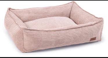 Designed by Lotte Ribbed - Hondenmand - Roze - 80x70x22 cm