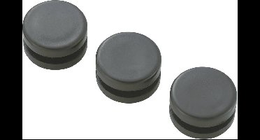 TRU COMPONENTS TC-GMCQR-1108203 Kabeldoorvoering Gesloten Klem-Ø (max.) 7.8 mm Plaatdikte (max.) 2.3 mm PVC Zwart 100 s