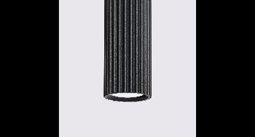 Sollux Lighting Hanglamp Karbon - 98x45x6.5cm - GU10 - zwart - aluminium