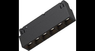 48V Magnetische Lineaire LED Bar - Kingtron Magni - 6W 440lm 24D - Warm Wit 3000K - Zwart