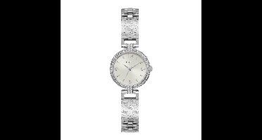 Guess MINI LUXE GW0112L1 Dames Horloge 27mm - Zilverkleurig