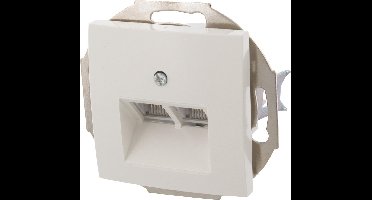 Contactdoos – inbouw – 2 x 8–polig – voor CAT6A – geschikt voor afdekraam Berker S1 – polarwit