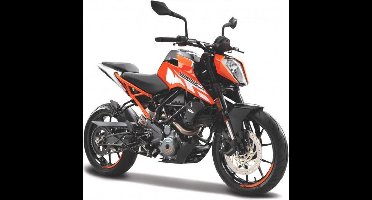 Bburago Ktm 250 DUKE oranje/zwart/wit modelauto schaalmodel 1:18