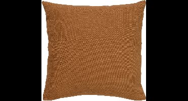 Dutch Decor JAMES - Sierkussen 45x45 cm - duurzaam katoen - effen kleur - Tobacco Brown - bruin - Inclusief binnenkussen - Luxe kussens voor woonkamer & bank