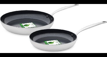 GreenPan Barcelona Evershine 2-delige koekenpanset - 24 en 28cm - Inductie - PFAS-vrij