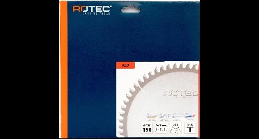 Rotec HM Zaagblad voor Nonferro metalen Ø190x30 Z54 TF neg