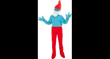 CHAKS - Grote Smurf kostuum voor kinderen - 110/116 (5-6 jaar)