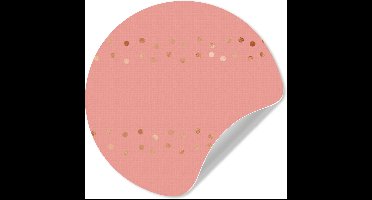 WallCircle® - Behangcirkel 30x30 cm - Muurstickers Patroon - Stippen - Roze - Muurcirkel woonkamer - Wandcirkel slaapkamer - Kamer decoratie zelfklevend - Muurdecoratie accessoires