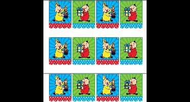 Bumba thema verjaardag vlaggenlijn - Set van 3x stuks - 6 meter - Feestartikelen - vlaggetjes - Kinderverjaardag