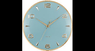 Karlsson Wandklok Sienna Glow - Blauw - 40.6x5x40.6cm - Wandklok Scandinavisch