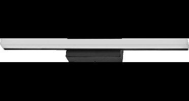 LEDVANCE Orbis Mirror light in black, 60 cm, aluminium housing, 10 W, 950 lm, IP44 protection rating, colour temp. adjustable via Click CCT (4,000 K & 3,000 K), infinitely dimmable via touch control