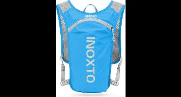 FEDEC Hardloopvest - Hardlooprugzak - Waterdicht - Reflecterend - Blauw - 5 Liter - 140 gram