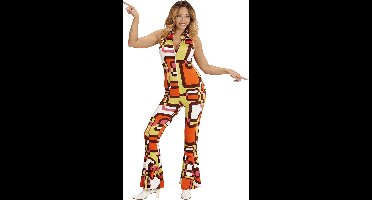 Groovy Geralda 70s Dames Jumpsuit, Buizen - Vrouw