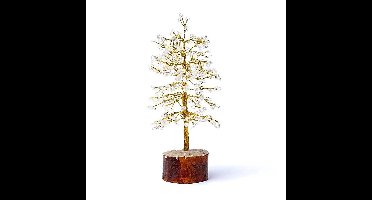 Edelsteenboom bergkristal 23 cm