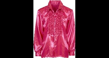 Lekker Foute Blouse Met Ruches Roze Man