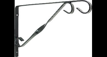 Nature Muurhaak - donkergroen - verzinkt staal/kunststof - 18,5 x 30 cm - plantenhaak