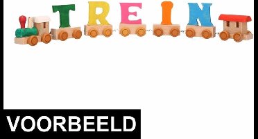Houten letter trein K