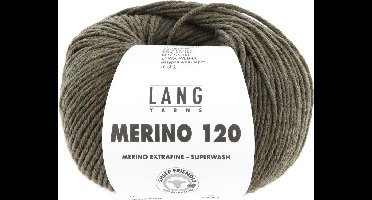 Lang Yarns Merino 120 - 598 legergroen - Merinowol Garen