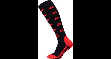 FALCON - snow - Skikousen dames - Zwart, rood