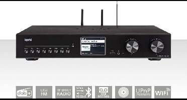 Imperial DABMAN i560 CD Alles-in-één HiFi-systeem met versterker en CD-speler DAB+ / FM / Internet / Bluetooth Zwart