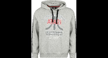 Atari Vintage Logo Heren Trui met capuchon - gemêleerd grijs - M