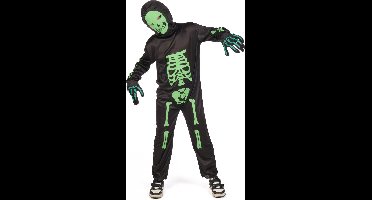 "Groene skelet pak voor kinderen  - Kinderkostuums - 122/134"