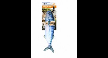 All For Paws Natrual Instinct - Chopped Mackerel Cuddler - Kattenspeelgoed - 35x8.5x5.5 cm Blauw