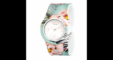 Bill´s Zwitserse Horloge Klassiek - vrouwen - ZEBRA ROSE - silicone polshorloge - zonder sluiting
