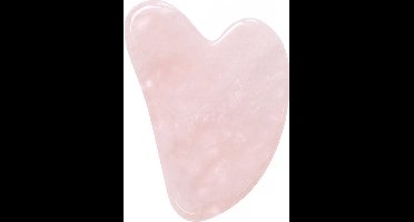 Gua sha massagesteen van rozenkwarts (voor tederheid en liefde), 8 cm