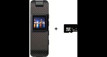 Bovista Chest Camera - Bodycam - Politie - Spy Camera - Spy Cam - Verborgen Camera - Spionage Camera - Action Camera - HD + 64GB Opslag