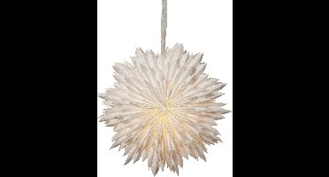 Star Trading papieren ster Wolk, wit, gerecycled materiaal, sneeuwvlok, kerstdecoratie, 60 cm