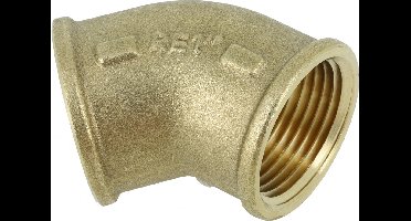 Bonfix messing Bocht 45� - 1 - binnendraad