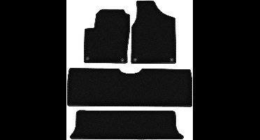 BASIC zwarte veloursmatten voor: Volkswagen Sharan I minivan (1995-2010)